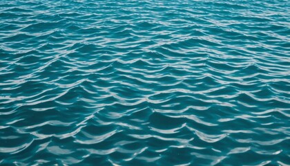 Obraz premium Random patterns of waves ripple across the calm water. AI generated.