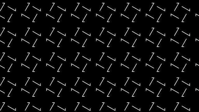 Seamless looping animation of a rosette pattern formed by overlapping triangles. The geometric design features smooth transitions, creating hypnotic and mesmerizing visual effect for background