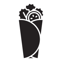 Food Wrap with Vegetables icon.