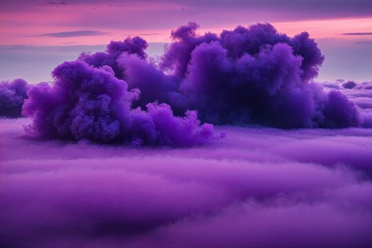 Striking Violet Patterns Amid Enigmatic Purple Fog Formation