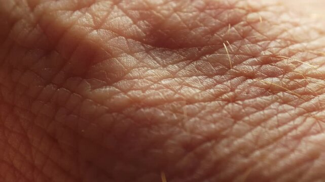 Human hand skin texture macro close up 4K stock footage