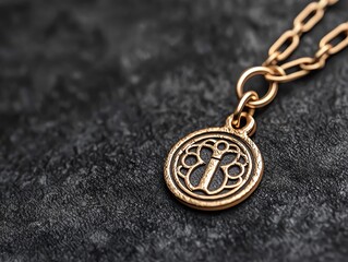 Personalized keychain with initials, gift set arrangement, 3D illustration