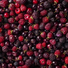Dewberries texture background, Rubus fruits pattern, blackberries mockup, raspberries banner, black berry mix