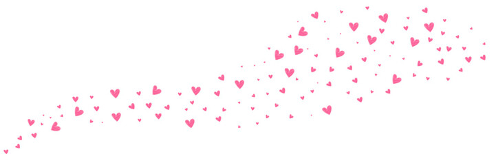 Heart frame element design with red and pink colors on transparent background. Heart background for valentine's day. Valentine's day design.