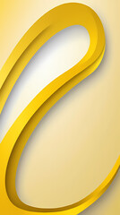 Abstract Background with Curved Yellow Shapes