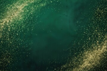 Textured Green Layout with Gritty Backdrop and Particle Overlay