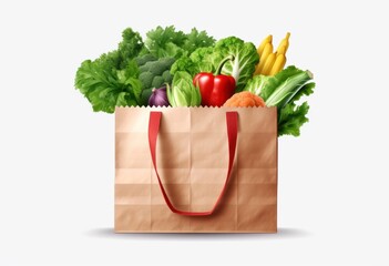 Vegetables in a paper bag