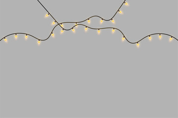 isolated  decorative lights 