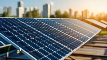 Energy Stock concept. energy stock concept. Solar policies with stock graphs, urban background, energy stock solar policy, government incentives for solar growth