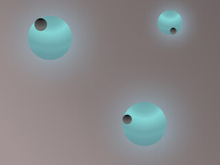 illustration of an exoplanet on a gray background