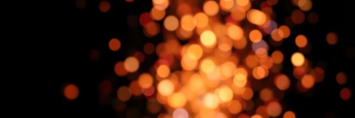 Obraz premium Blurry colorful sparks drifting through a black canvas, visual interest, vibrant hues, chaotic beauty