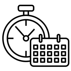 Schedule icon Line
