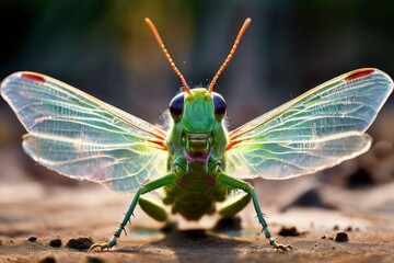 grasshoppers wings a grasshoppers powerful wings burst forth fro