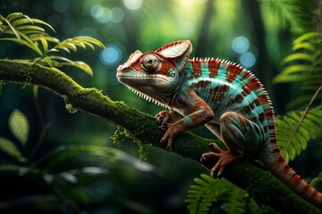 Chameleon im Urwald