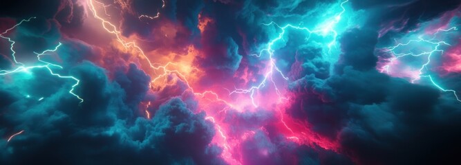 Lightning bolts storm electric dramatic.