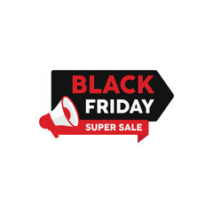Black Friday banner. Special discount offer design