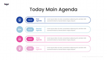 Agenda and Table of Content Presentation Slides
