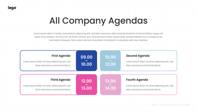 Agenda and Table of Content Presentation Slides