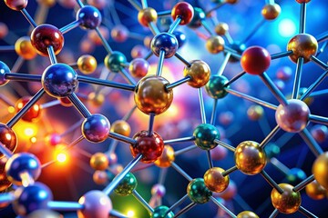 Captivating Product Photography of Electrons in Nitrogen Gas, Showcasing Intricate Atomic Structures and Their Dynamic Interactions in a Stunning Visual Representation