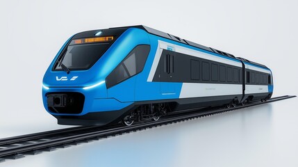 Naklejka premium Diesel electric locomotive isolated on white background