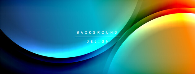 Gradient and shadow wave line geometric background. Vector Illustration For Wallpaper, Banner, Background, Card, Book Illustration, landing page