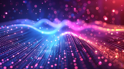 Technology abstract lines and dots connection background. Connection digital data and big data concept. Digital data visualization, illustration