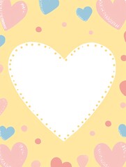 valentine background with hearts
