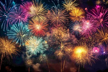 Fototapeta premium fireworks in the sky