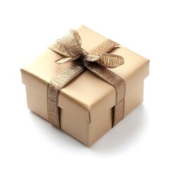 Gift box isolated on a white background, close up