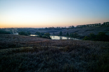 Early October morning on a small river
