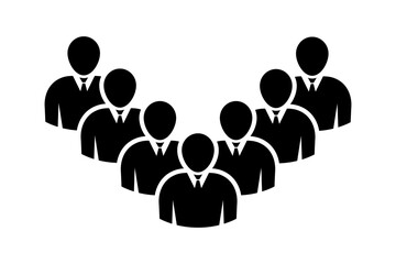 Symbol, ikona ludzi. Plik wektorowy.