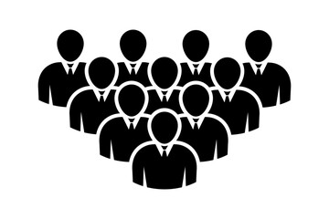 Symbol, ikona ludzi. Plik wektorowy.