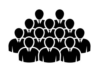 Symbol, ikona ludzi. Plik wektorowy.