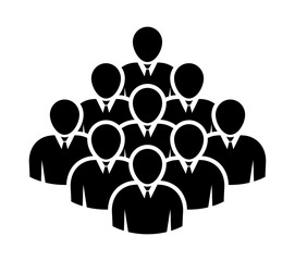 Symbol, ikona ludzi. Plik wektorowy.