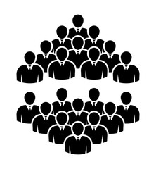 Symbol, ikona ludzi. Plik wektorowy.