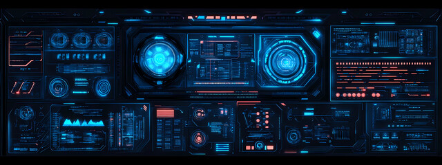 Fototapeta premium Futuristic Tech Interface