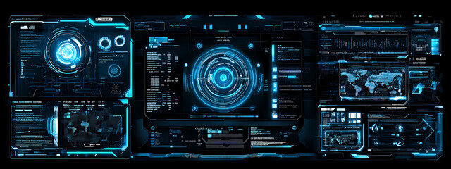 Fototapeta premium Futuristic Tech Interface