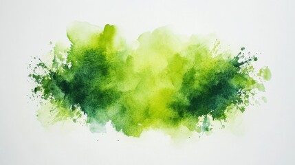 Fototapeta premium Abstract Green Watercolor Splash