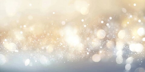 Silver pastel lights with a bokeh effect background abstract blurred.