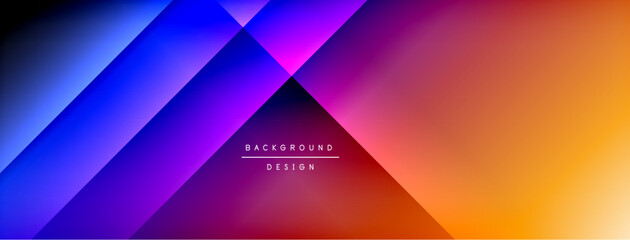 Fototapeta premium Colorful gradient with lines made of shadow and light. Creative background