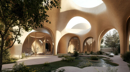 Innovative Architectural Design Merging Elderly Care and Orphanage Facilities with Modern Iranian Influences and Biophilic Features
