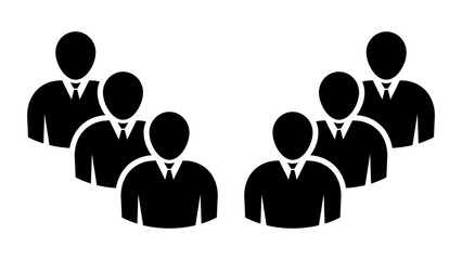 Symbol, ikona ludzi. Plik wektorowy.