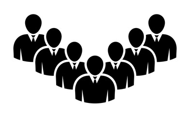 Symbol, ikona ludzi. Plik wektorowy.