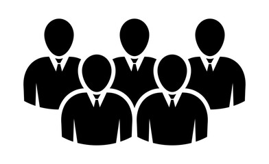 Symbol, ikona ludzi. Plik wektorowy.