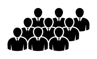 Symbol, ikona ludzi. Plik wektorowy.