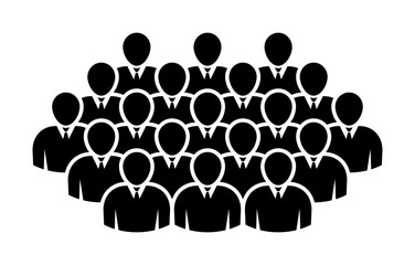 Symbol, ikona ludzi. Plik wektorowy.