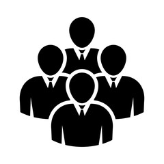 Symbol, ikona ludzi. Plik wektorowy.