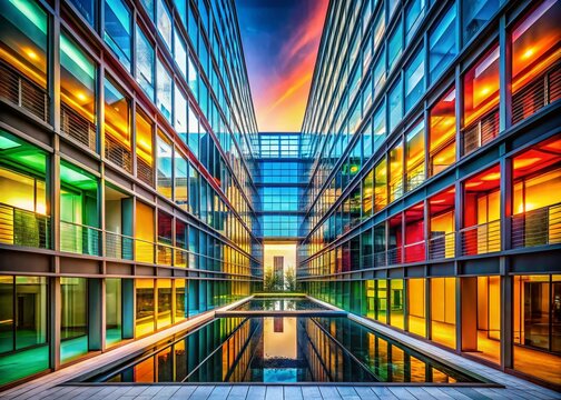Elegant Architectural Photography Featuring Unique Structures and Design Elements with a Focus on Modern Aesthetics and Minimalist Style for Thigh Gap Representation