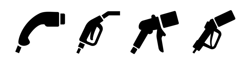 Car fuel icon. Types of car fuel icon.