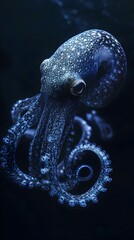 Obraz premium Mesmerizing Octopus in the Mysterious Depths of the Underwater World